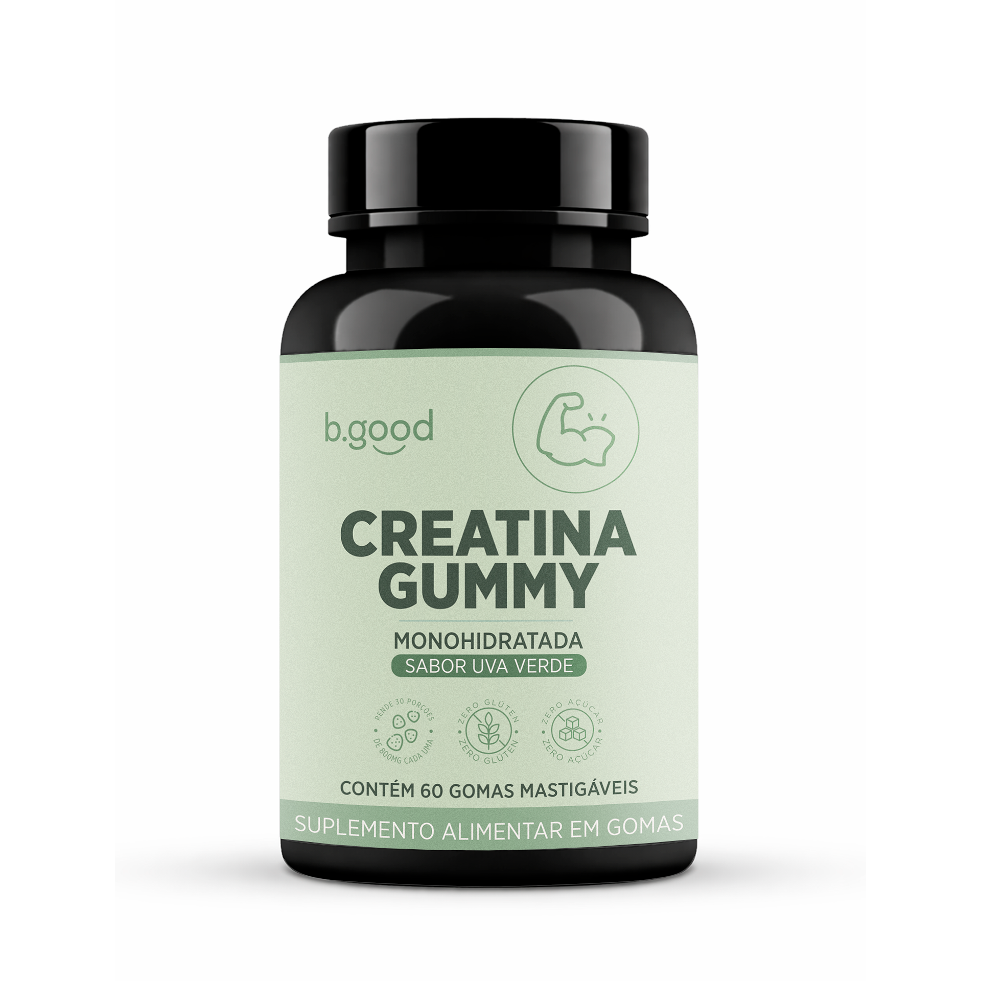 CREATINA GUMMY – Gomas Mastigáveis Sabor Uva Verde