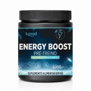 ENERGY BOOST – Pré Treino Sabor Maçã Verde com Kiwi Ice